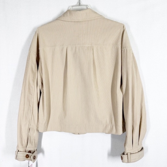 NWT AVEC LES FILLES Beige Corduroy
Cropped Jacket boxy relaxed minimalist size M - Picture 11 of 16
